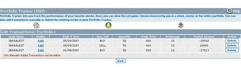 Edit Transactions